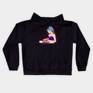 Women chef Kids Hoodie